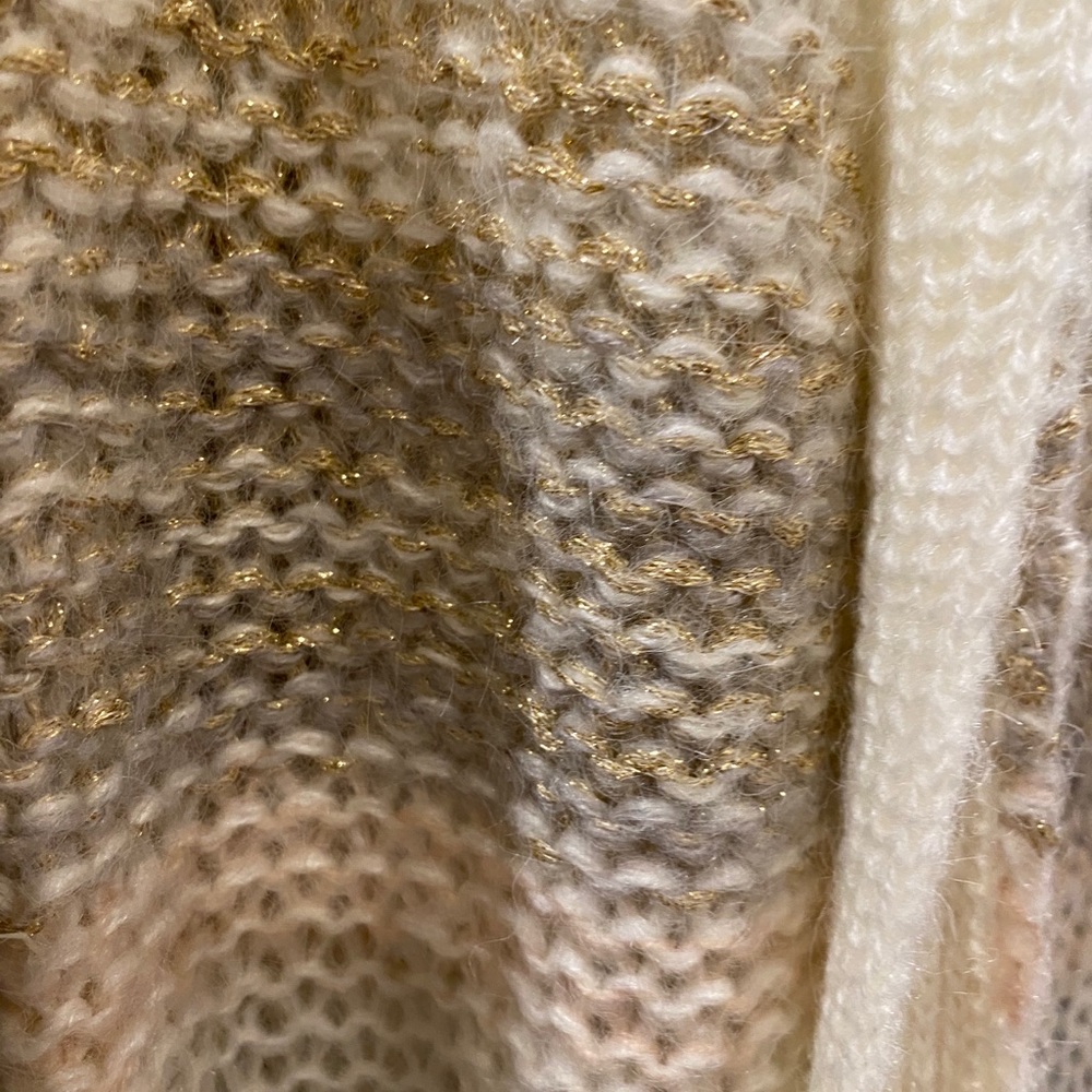 Pink and gold cardigan